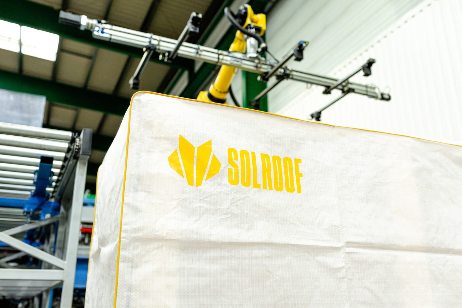 Made-to-order roof components packaged for delivery